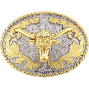 🆕Men's Gold Finished Alloy Imported Western Cowboy Beer Opener Belt Buckles